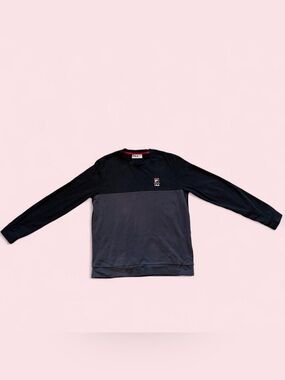 Fila Color Block Long Sleeve Crewneck | Men’s Size L